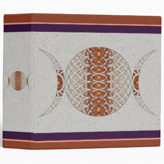 Triple Moon Fractal Art Binder