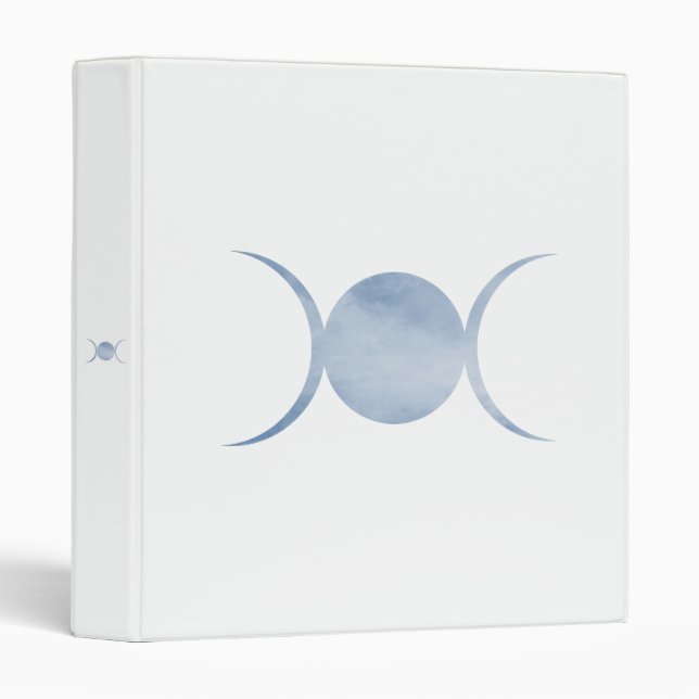 Triple Moon Goddess Cycles Blue Sky Esoteric  Binder (Front/Spine)