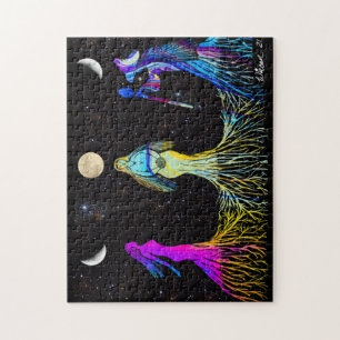 Triple Moon Goddess Jigsaw Puzzle