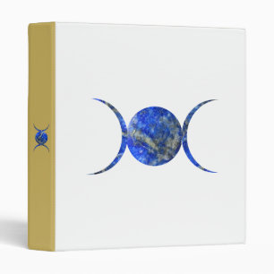 Triple Moon Goddess Lapis lazuli Crystal Binder
