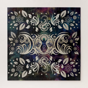 Triple Moon Goddess Moonlight purple #1 Jigsaw Puzzle