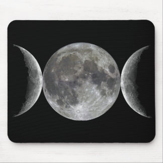 Triple Moon Goddess Mouse Pad