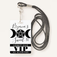 Triple Moon Goddess Pentagram Magic Party VIP Pass