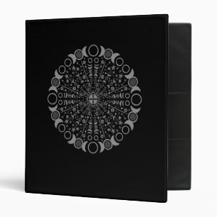 Triple Moon Mandala Binder