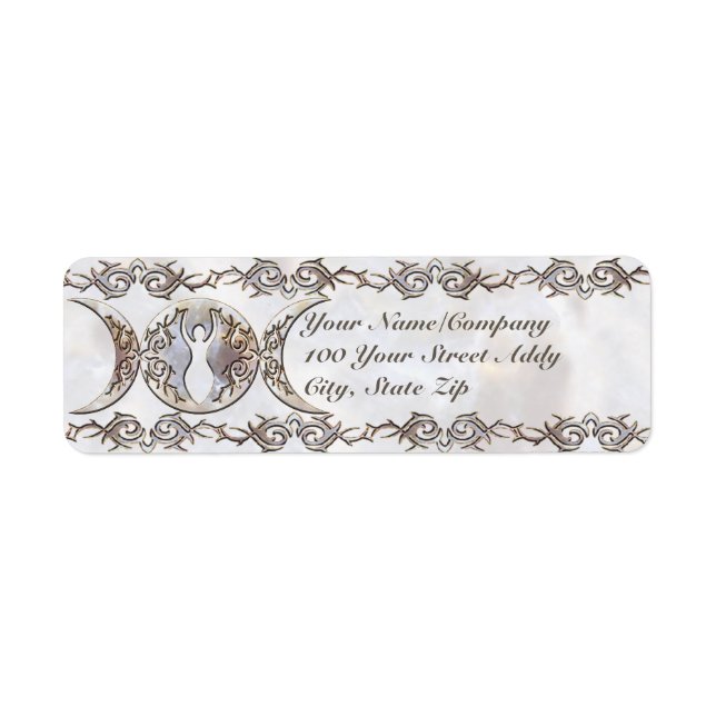 Triple Moon Moonstone Goddess (Front)