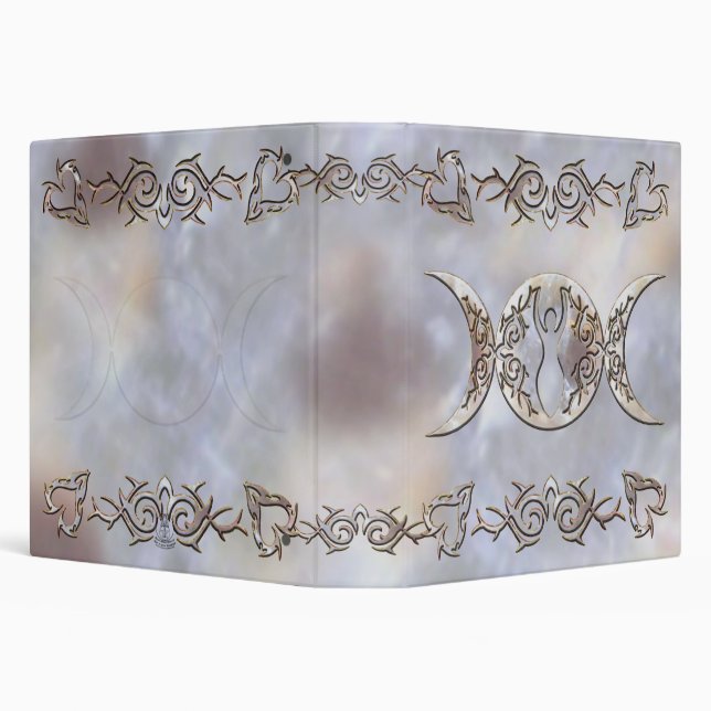 Triple Moon Moonstone Goddess Binder (Background)