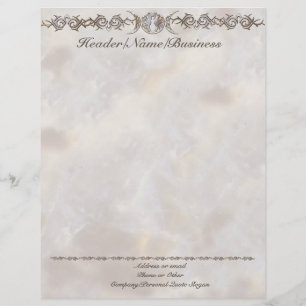 Triple Moon Moonstone Goddess Letterhead