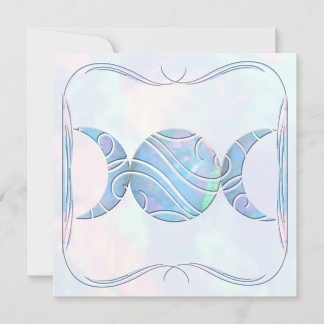 Triple Moon Opal Invitation (Front)
