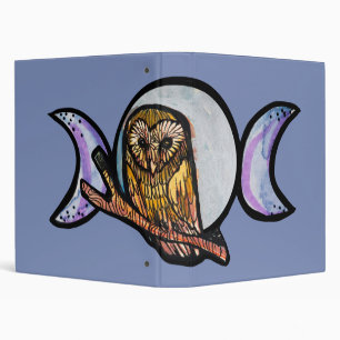 Triple Moon Owl Binder