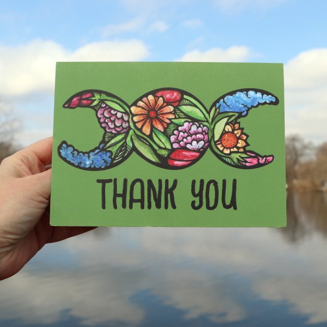 Triple Moon Symbol Garden Bloom                    Card (Creator Uploaded)