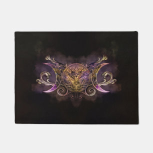 Triple Moon - Triple Goddess -Midnight shimmer Doormat
