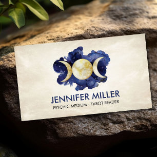 Triple Moon - Watercolor Business Card