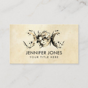 Triple Moon - White Blossom Business Card