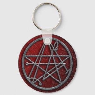 triple necro sigil keychain