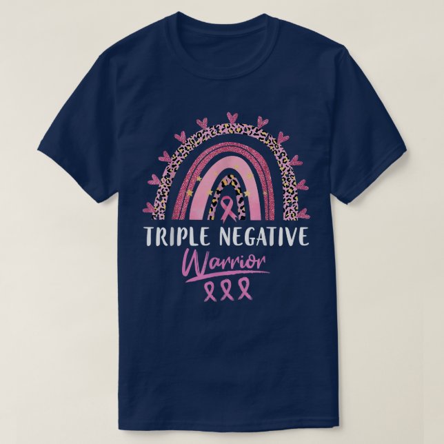 Triple Negative Breast Cancer Awareness Warrior Pi T-Shirt (Design Front)