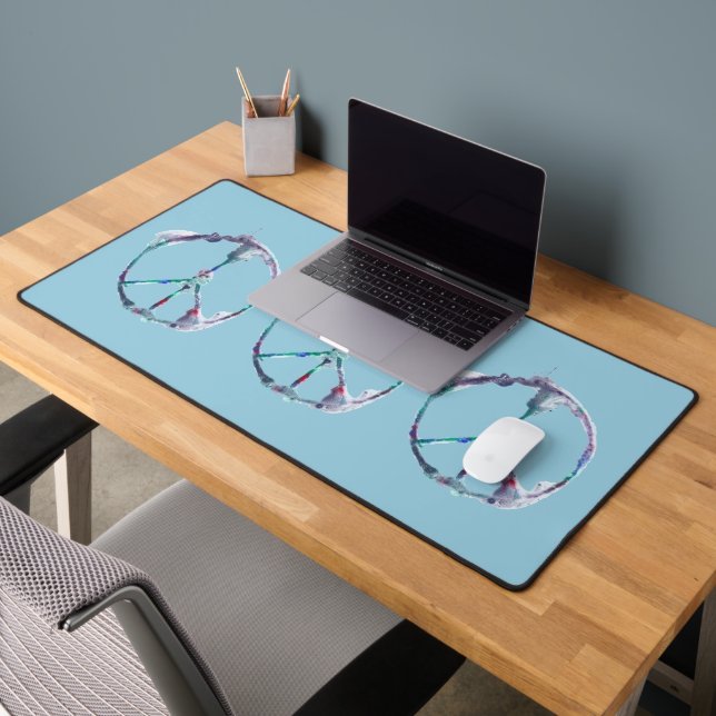 Triple Peace Watercolor Pastel Motif Desk Mats (Bureau 2)