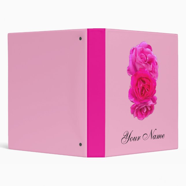 Triple Pink Roses Binder (Background)