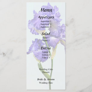 Triple Purple Iris Menu