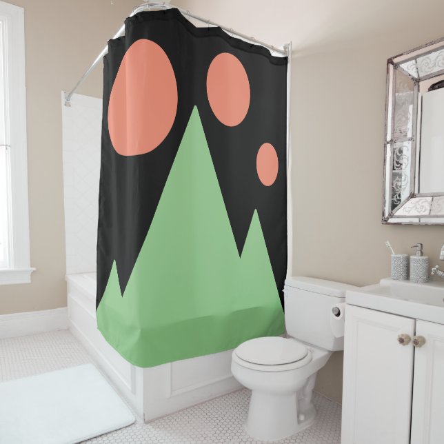 Triple Salmo Suns Sage Mountains Abstract Art (In Situ)