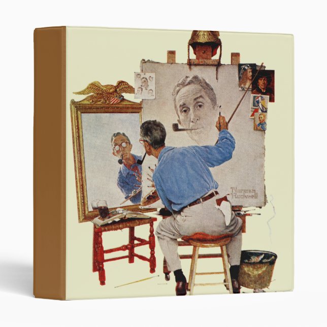 Triple Self-Portrait Binder (Front/Spine)