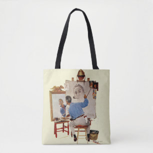 Triple Self-Portrait Tote Bag
