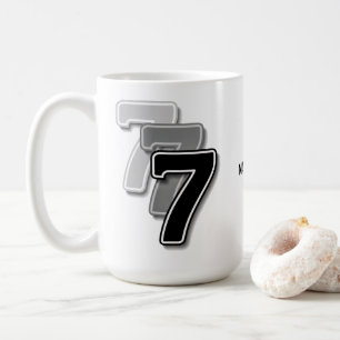 Triple Seven Graphic – Minimalist Modern Art Coffee Mug