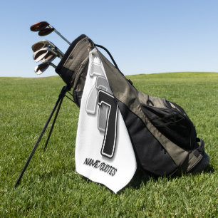 Triple Seven Graphic – Minimalist Modern Art Golf Towel