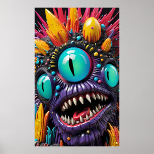 Triple-Sighted Troublemaker - Ken Gauge Art Poster