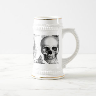 Triple Skull Beer Stein