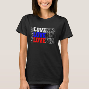 Triple Slovenia Love Design Colours of the Sloveni T-Shirt