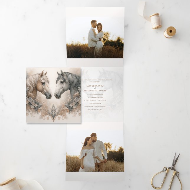 Triple spécial Ajouter un Faire-part de mariage ph (Créateur téléchargé)