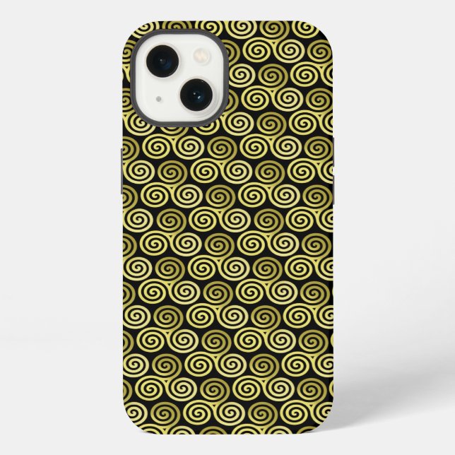 Triple spiral iPhone case (Back)