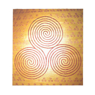 Triple Spiral Labyrinth Notepad