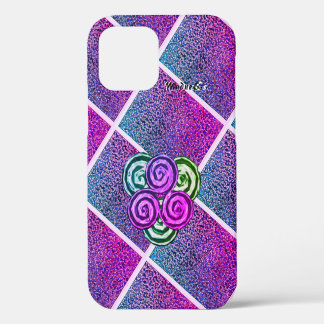 Triple Spiral (PinkishPurp) iPhone 12 Pro Case