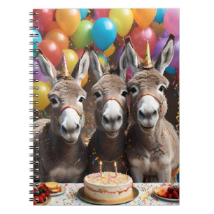 Triple the Joy: Donkey Triplets' Birthday Bash Notebook