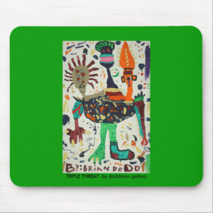 Triple Threat by Brian Dodd Mouse Pad