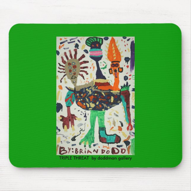 Triple Threat by Brian Dodd Mouse Pad (Front)