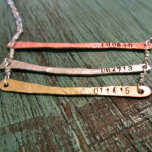 Triple Tier Rose Gold, Silver, & Brass Necklace<br><div class="desc">Check out this hand-made and customizable item – The Stratus Necklace. Display the many layers of your life with this very unique piece.</div>