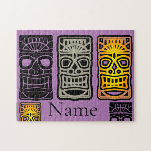 Triple Tiki Sculptures Thunder_Cove  Jigsaw Puzzle