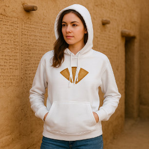 Triple Waffle Ice Cream Cone Summer Dessert Hoodie