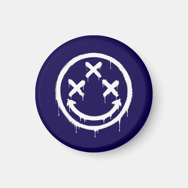 Triple X-Eyed Graffiti Smile Magnet (Front)