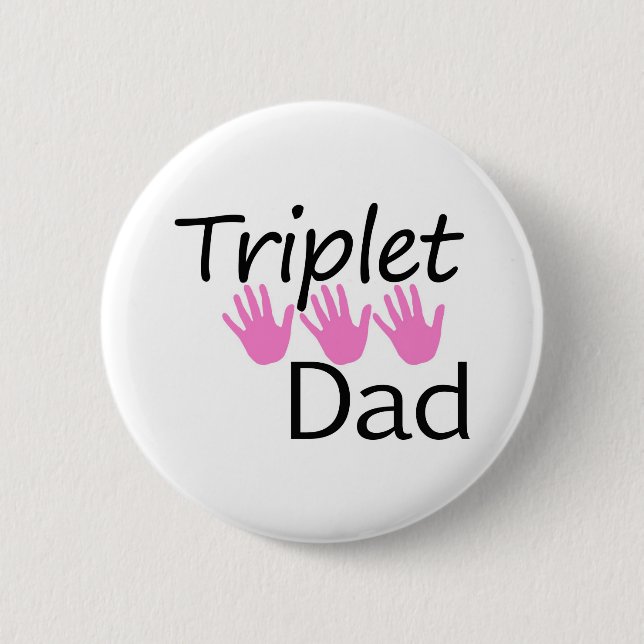 triplet dad button (Front)
