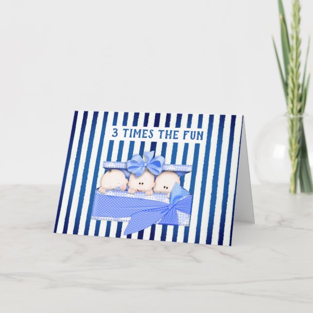 Triplet la carte de voeux Merci (Devant)