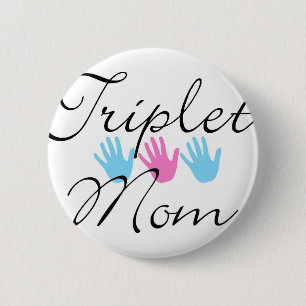 triplet mom 2 inch round button