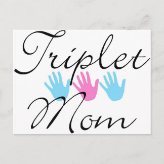 triplet mom postcard