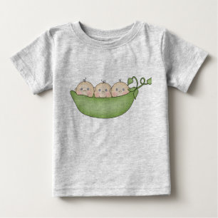 Triplet Peas in a Pod Baby T-Shirt