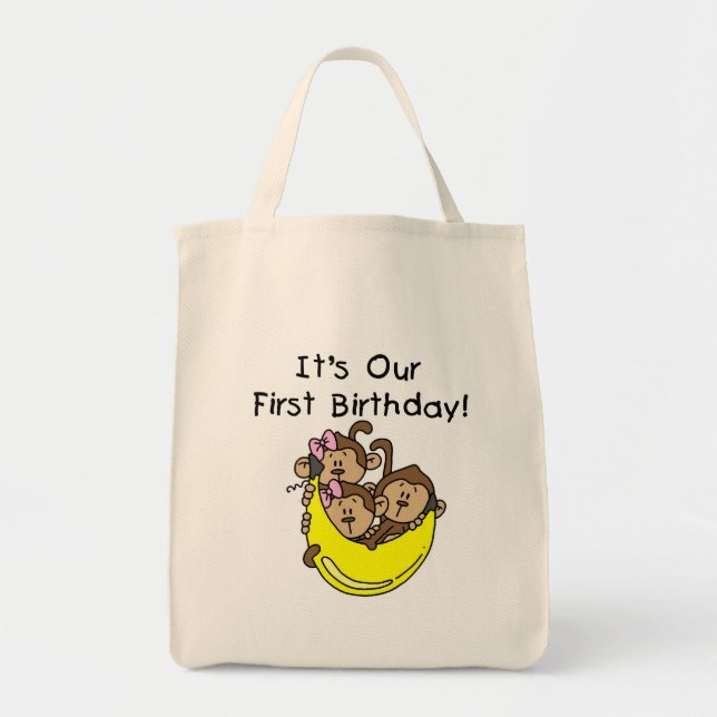 Triplets 1st - Two Girls One Boy Tshirts and Gifts Tote Bag (Front)