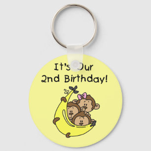 Triplets 2nd - Two Boys/ One Girl Tshirts Keychain