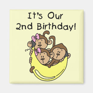 Triplets 2nd - Two Girls and a Boy Magnet