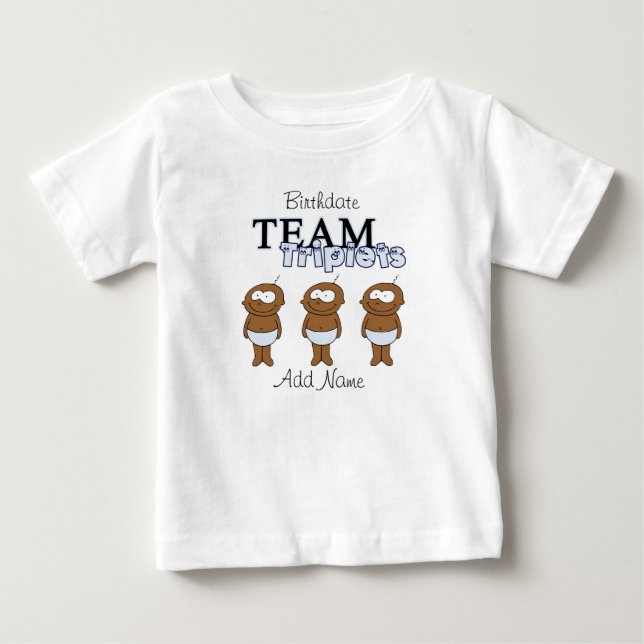 Triplets Baby T-Shirt (Front)